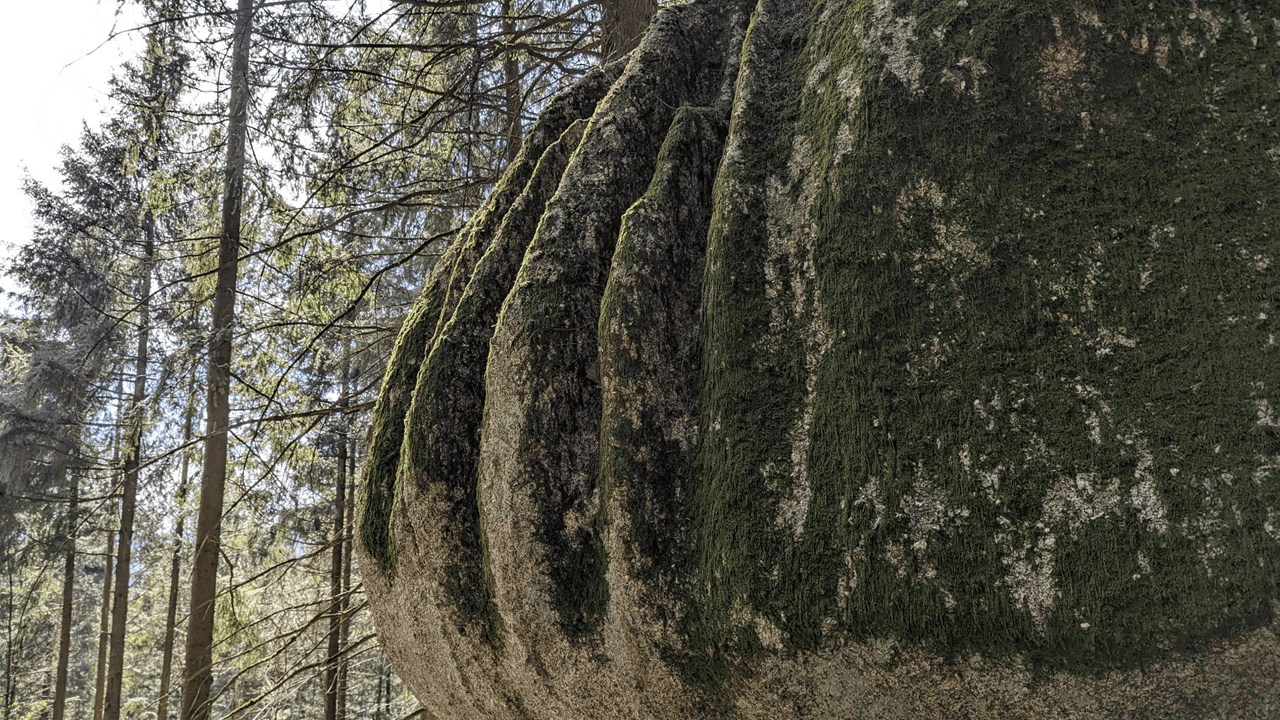 On a profité d’être à nouveau dans ce coin là pour retourner à un endroit qu’on avait beaucoup aimé, sans pouvoir y dormir parce que plus de gaz pour se chauffer… On part en balade pour découvrir ce rocher très chelou appelé « la griffe du diable ». Brrrr.