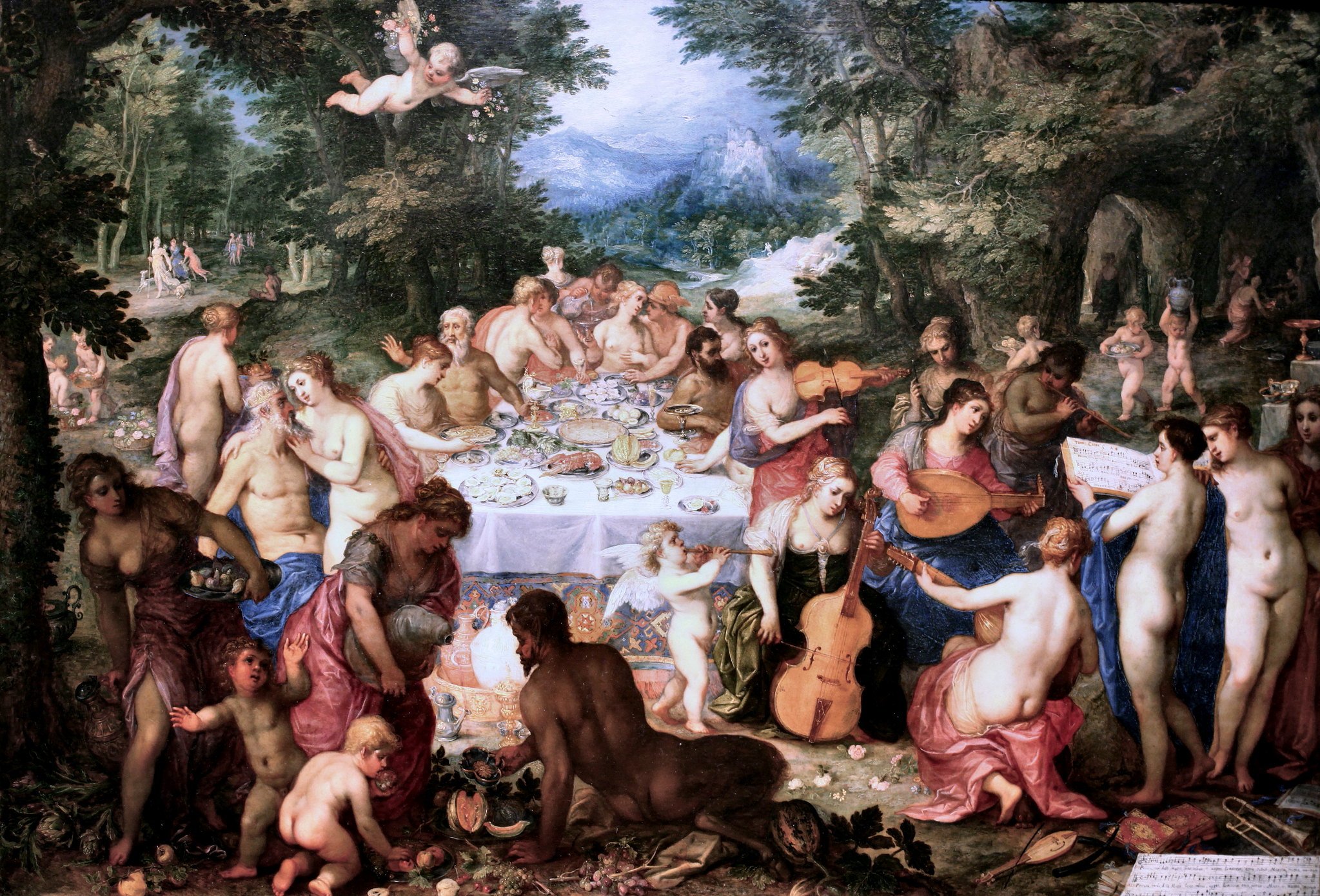 Le banquet des Dieux de Hendrick van Balen nous donne une bonne idée de la décadence qui pouvait régner sur le mont Olympe...