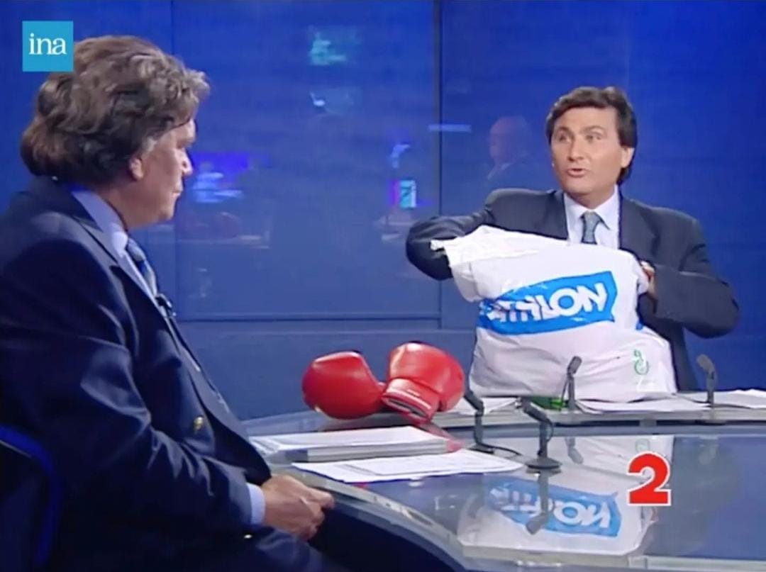 Debat Tapie-Le Pen de 1994 sur France 2 - INA / Miskin Tele