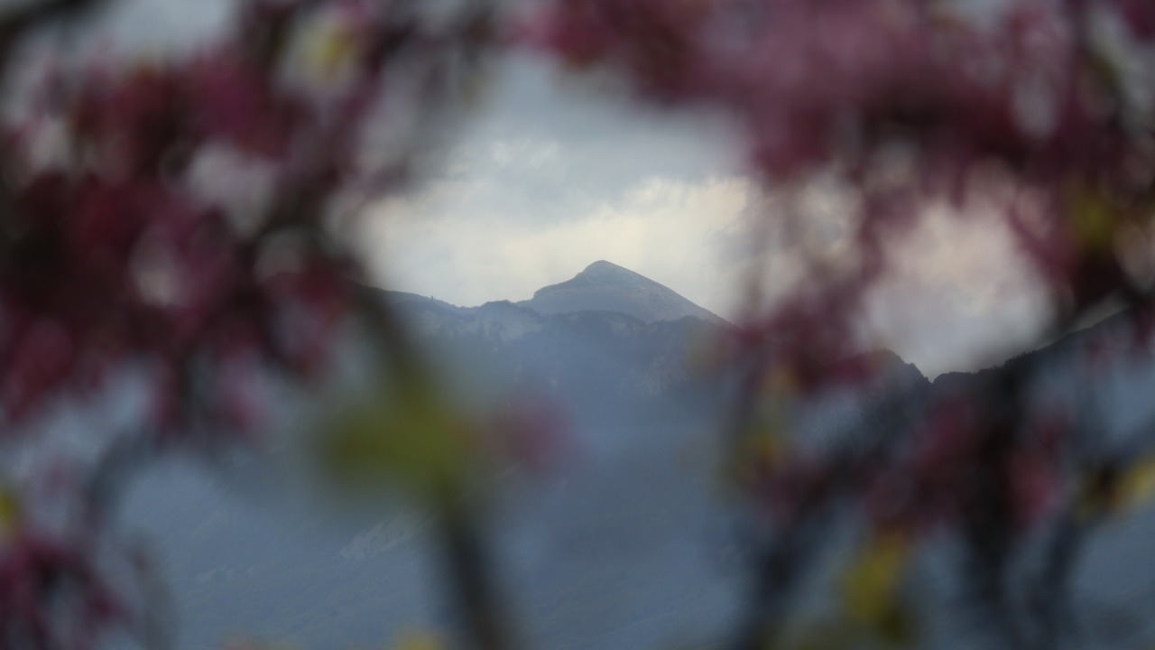 Je m’arrête un instant pour tenter de retranscrire en photo ce que je vois à l’œil nu, le résultat me plaît bien. Une petite ambiance « Mont Fuji » à la française ⛰️