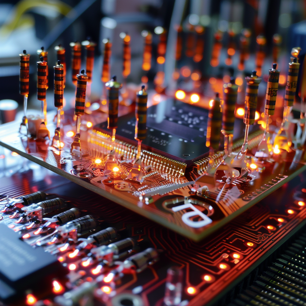 “Le futur des puces IA” (Qant, M. de R. avec Midjourney)