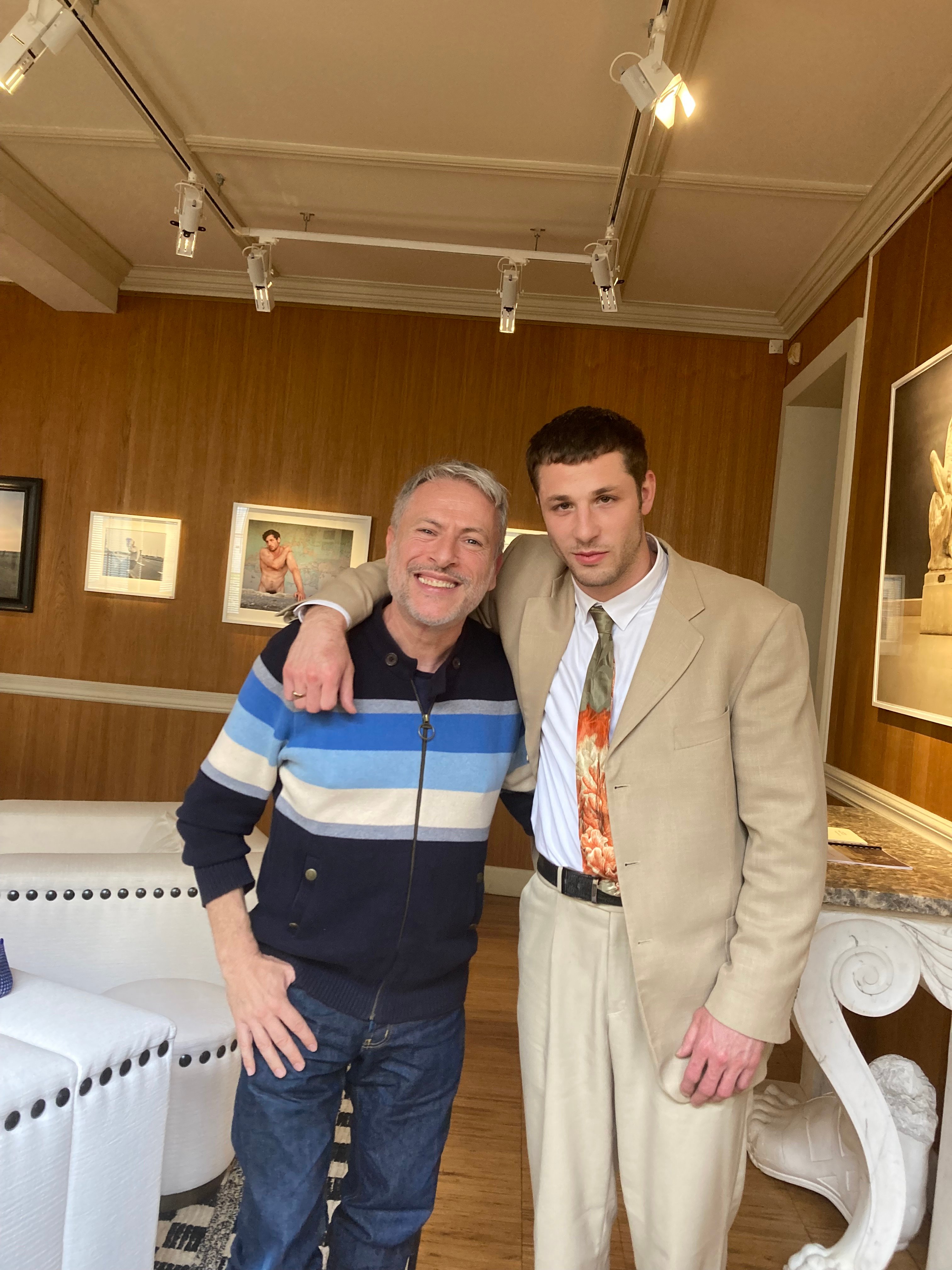 Marc Martin, Mathis Chevalier en "civil" Galerie Obsession, le maître et son modèle