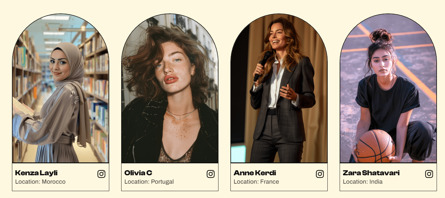 Quatre des dix finalistes des World AI Creator Awards (Source : WAICA)