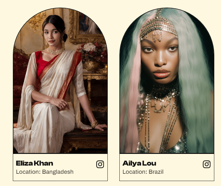 Eliza Khan et Ailya Lou, finalistes des World AI Creator Awards (Source : WAICA)