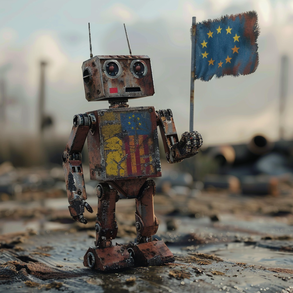 “Le retard technologique de l’Europe” (Qant, M. de R. avec Midjourney)