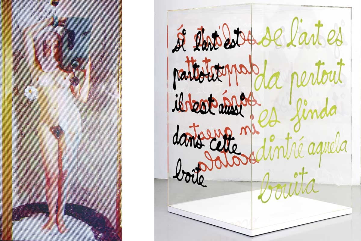 À voir dans l'exposition Léger et les Nouveaux Réalismes, Alain Jacquet, La Source © Ville de Nice - Muriel Anssens © Adagp, Paris, 2024 - BEN, Si l’art est partout, il est aussi dans cette boîte © Ben Vautier Adagp, Paris 2024