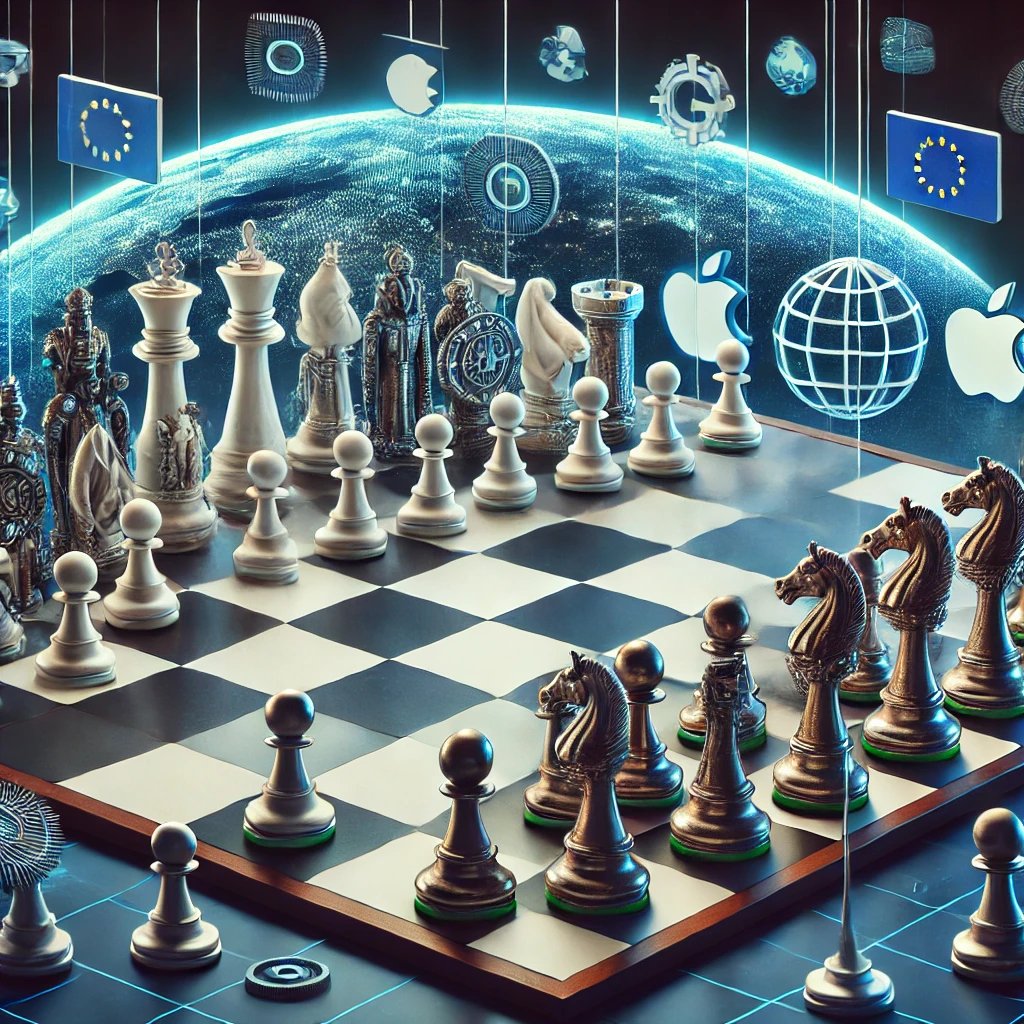 L'Europe mal armée sur l'échiquier technologique mondial (Dall-e)