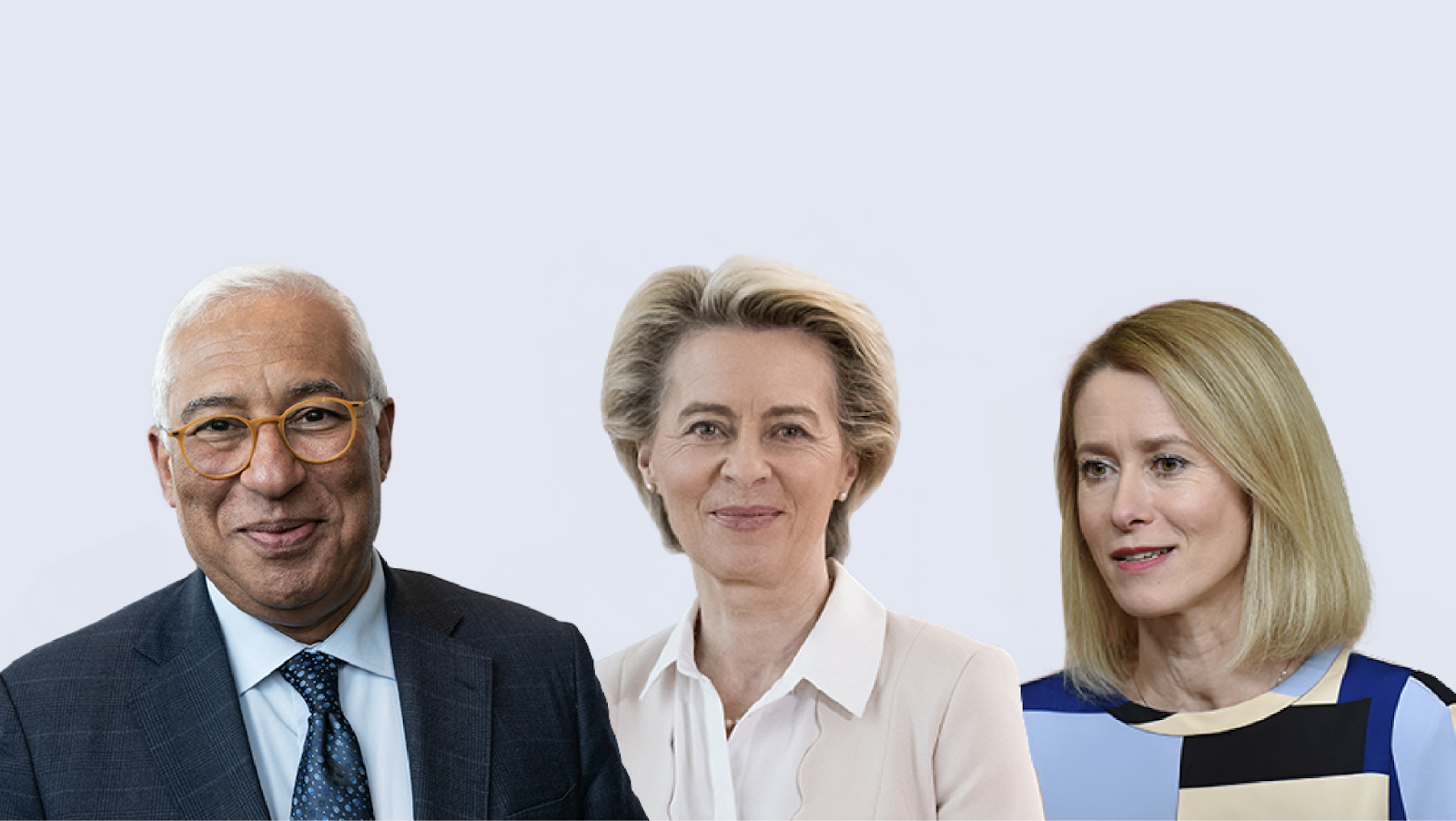 Le casting : António Costa, Ursula von der Leyen et Kaja Kallas © Conseil européen