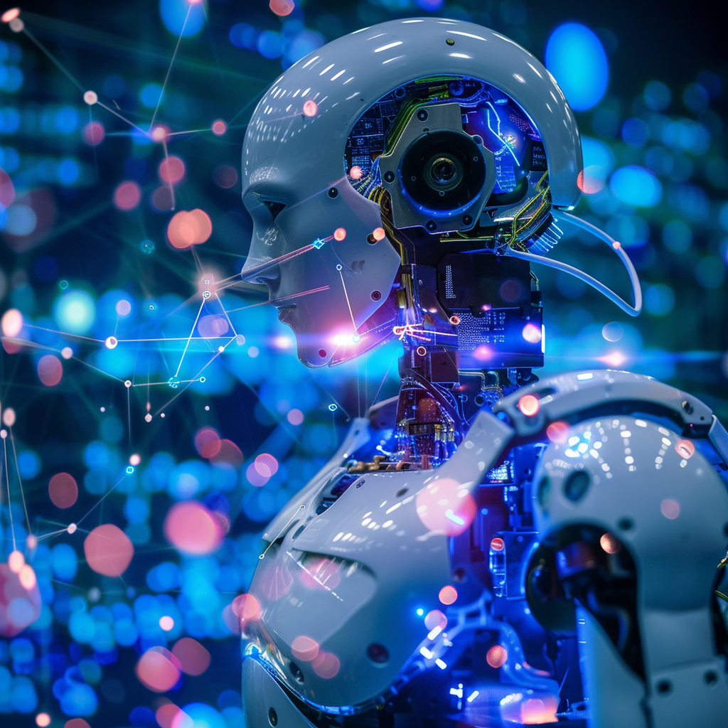 “Le futur de la technologie imaginé par Forrester” (Qant, M. de R. avec Midjourney)