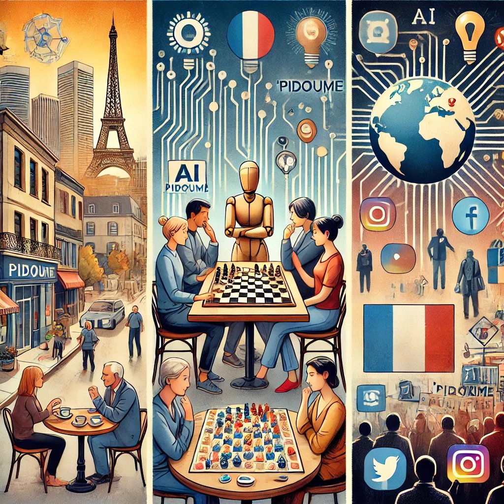 La France et le p(doom) (Qant avec Dall-e)