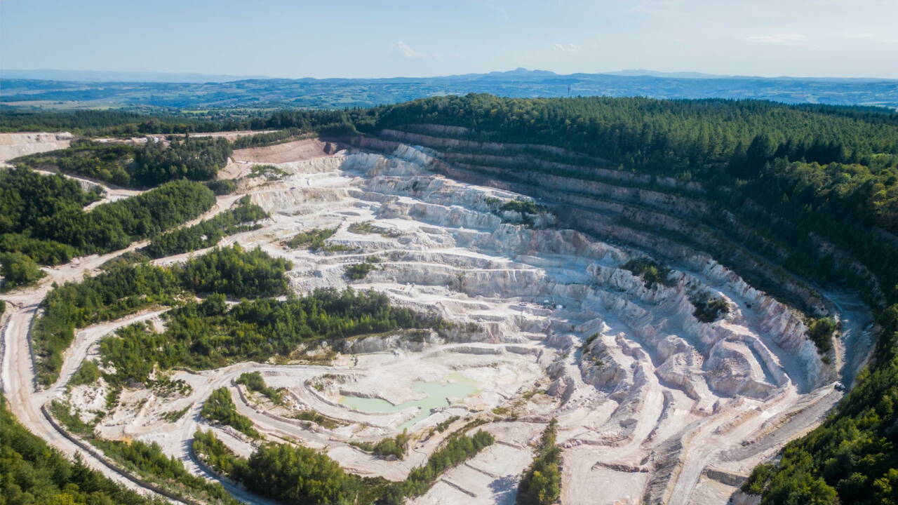 La mine de lithium à Échassières, dans l’Allier. (photo Imerys)