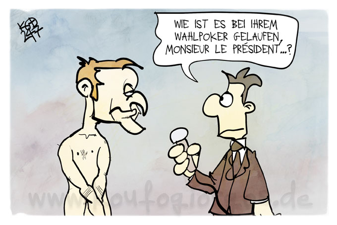"Comment s'est passé votre poker électoral, monsieur le président?"