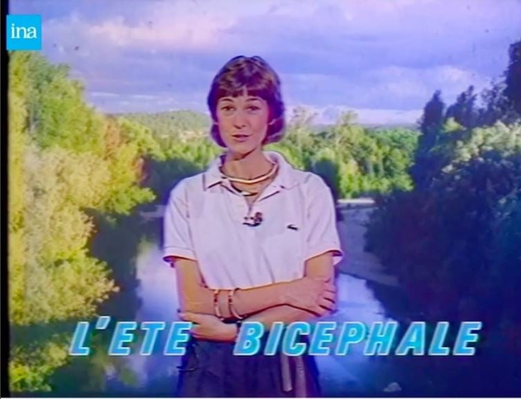 Brigitte Simonetta présente la météo sur Antenne 2, circa 1980 © INA / Miskintele
