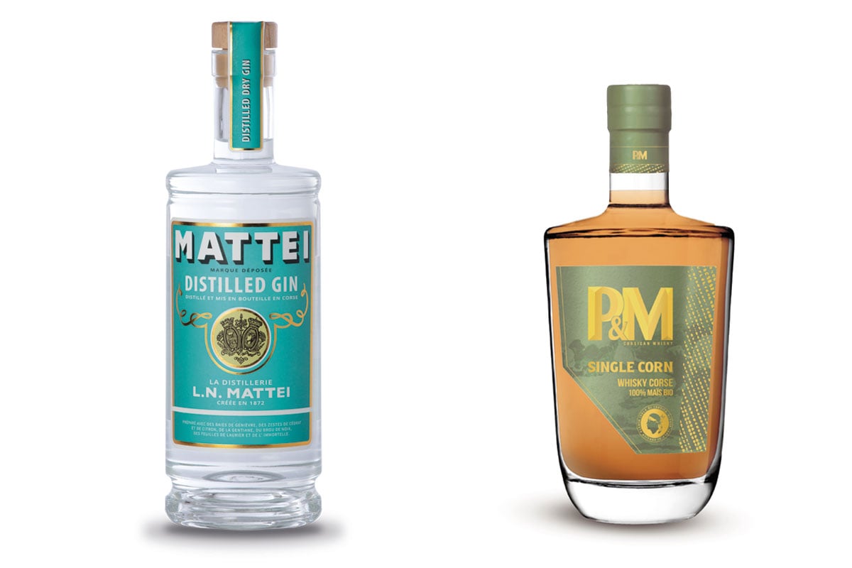 Les spiritueux primés de la Distillerie L.N. Mattei et P&M © DR
