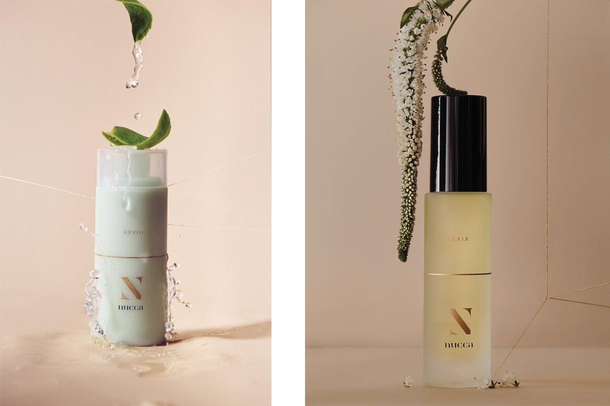 Gel jambes minceur aux 3 menthes et huile tonique jambes de Nucca © DR