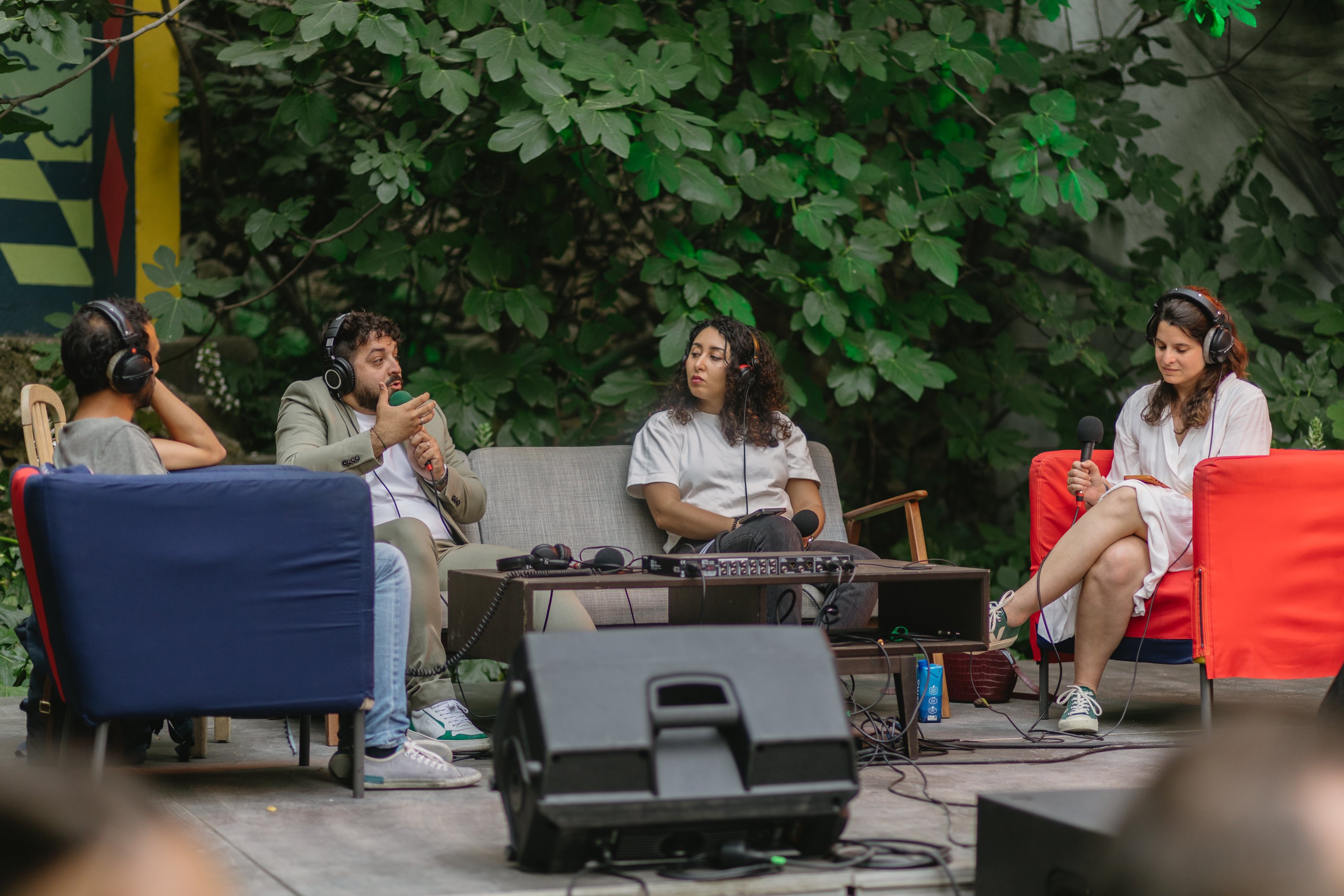 Kevin Vacher, Alexandre Pastor, Inès Seddiki et Laetitia Chabannes au Couvent Levat le 8 juin 2024. Crédits : Marie Lacoste