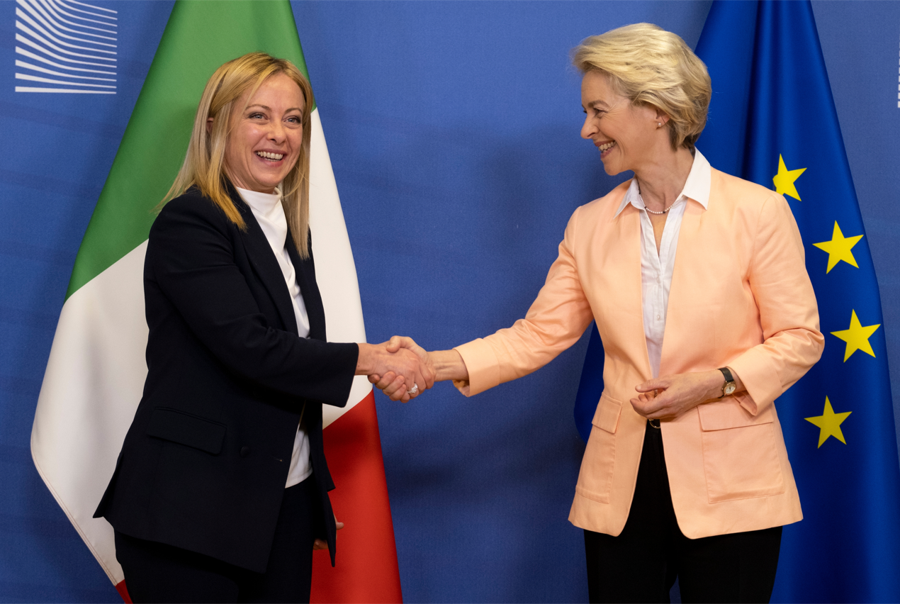 Giorgia Meloni et Ursula von der Leyen © Shutterstock