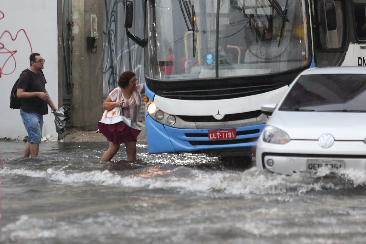 Rue de Belém inondée, en novembre 2023 (c) Irene Almeida 