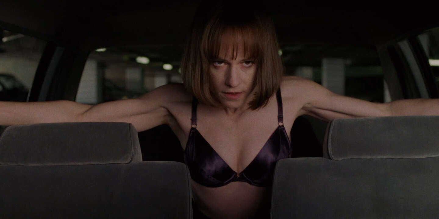 Holly Hunter dans Crash de Cronenberg d'après J.G Ballard