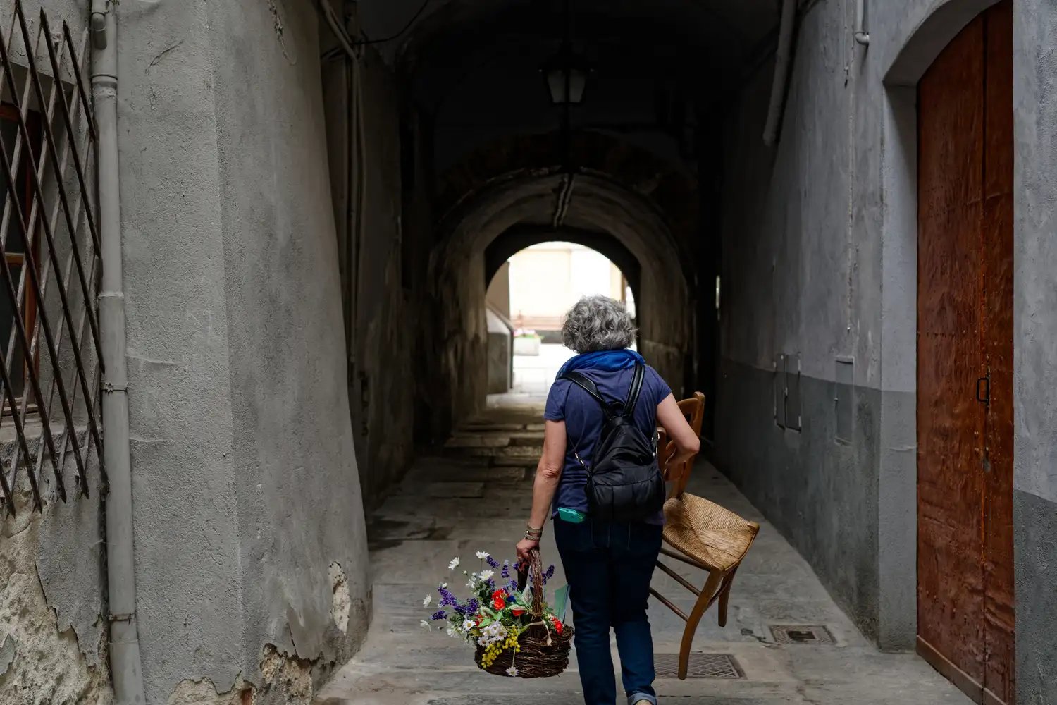 On a rencontré une gentille dame qui nous a amené visiter une chapelle exceptionnellement ouverte pour des célébrations locales… sauf qu'en fait non, elle était fermée (la chapelle).