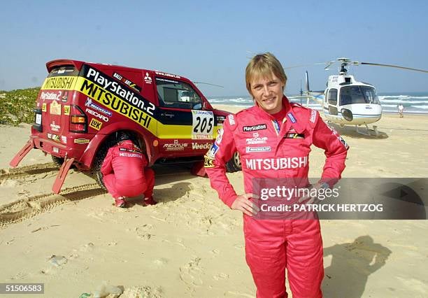 Jutta Kleinschmidt, vainqueure du rallye Dakar 2001