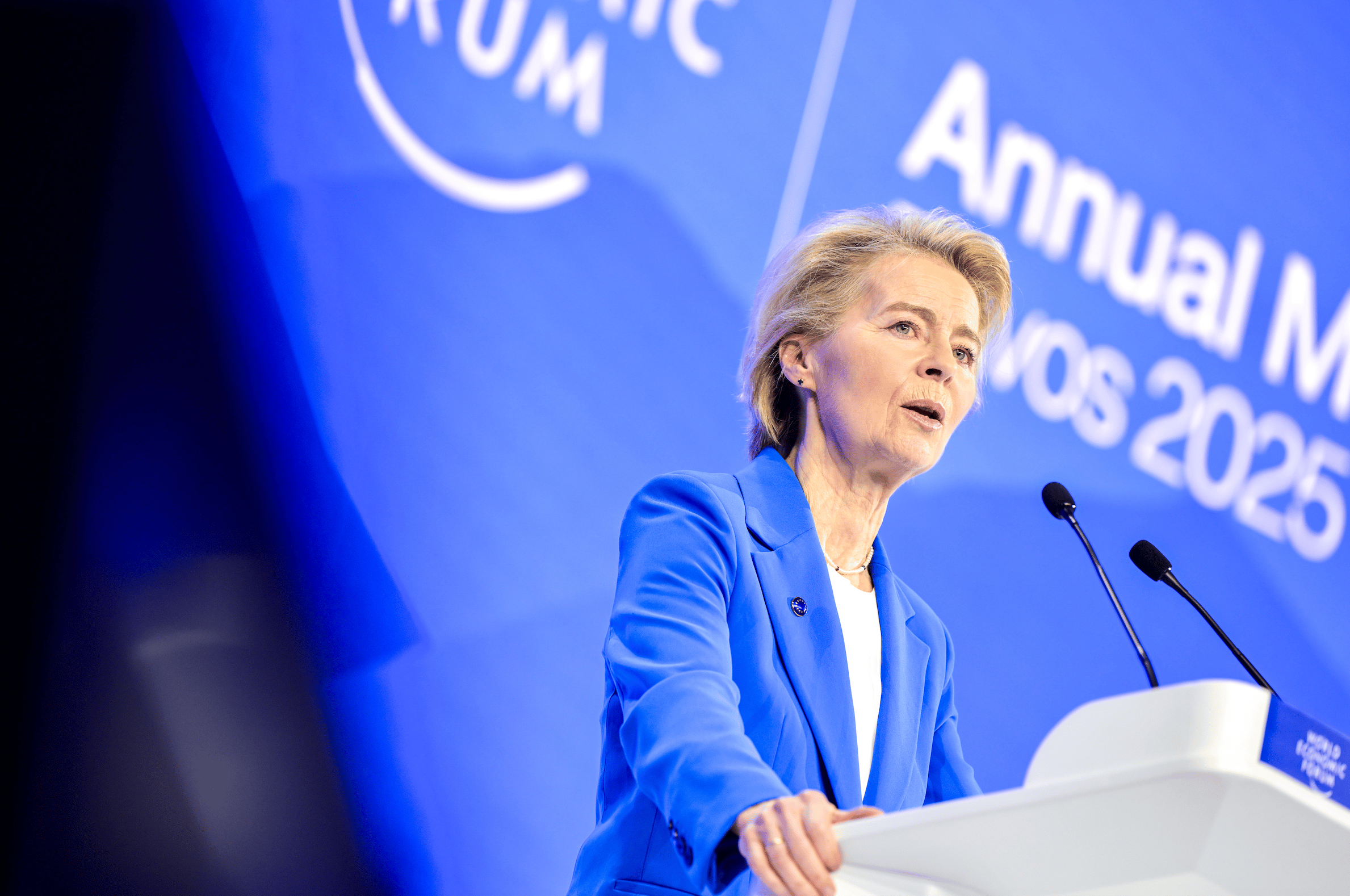 Ursula von der Leyen à Davos © Commission européenne 