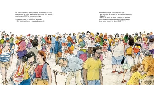 Pages extraites de l'album Les gens sont beaux, de Baptiste Beaulieu