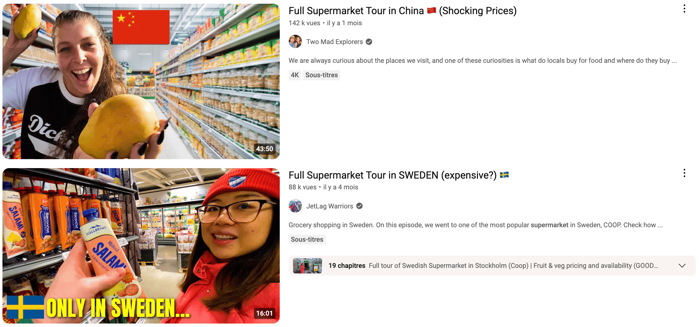 Le Grocery Tourism bat son plein sur YouTube