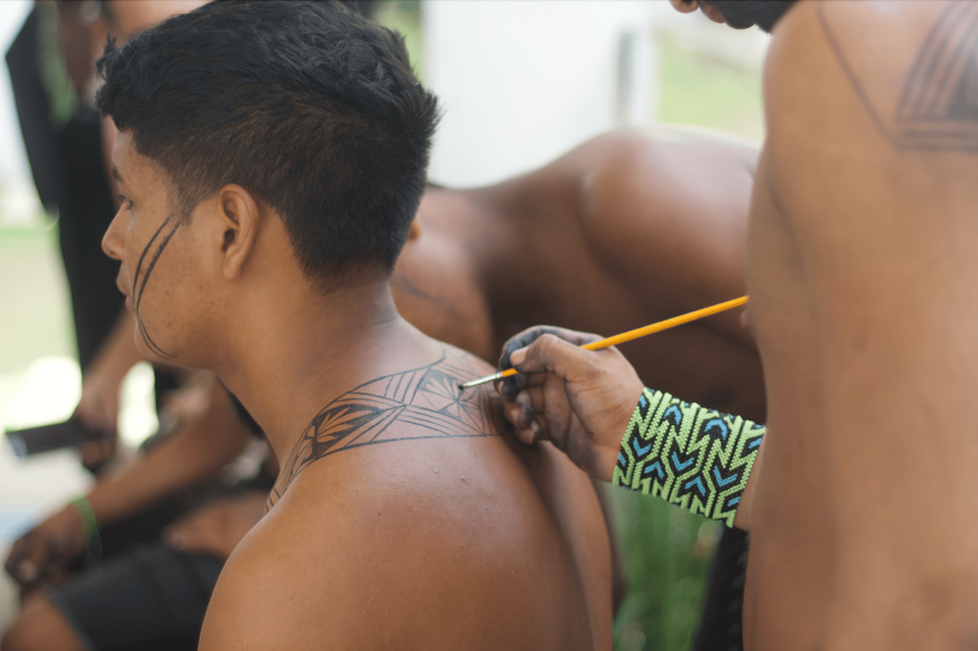 Séance jenipapo pendant l'occupation (c) Nathalia Almeida