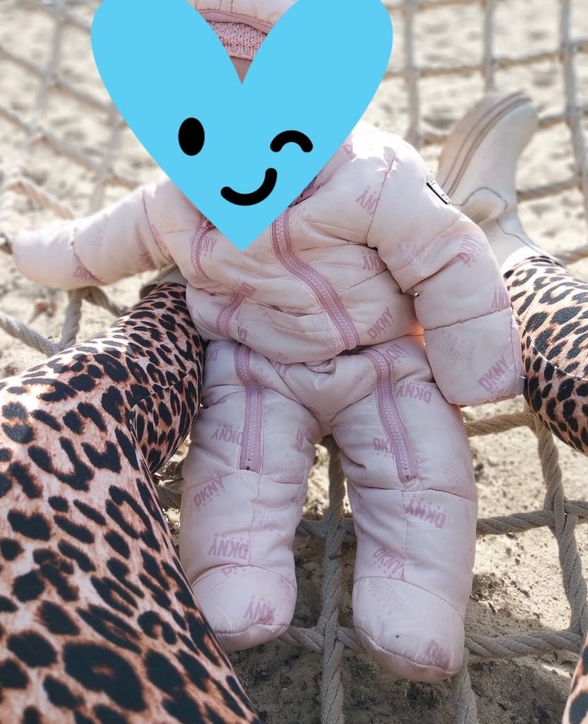 Ma fille, mes leggings léopard et moi 🧡