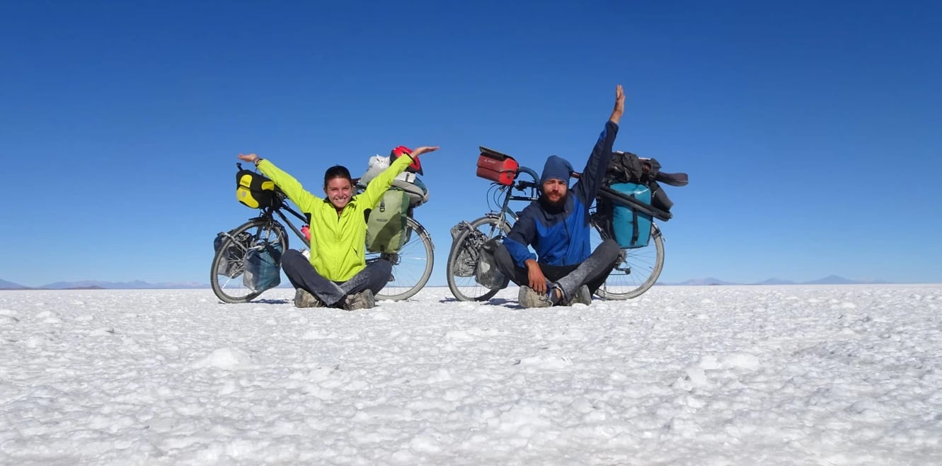 Sur le Salar d’Uyuni, en Bolivie (© Quentin Maillard)