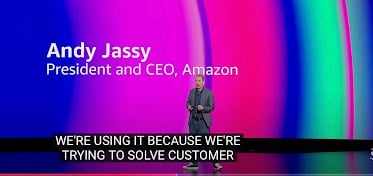 Andy Jassy, CEO d'Amazon, à la conférence d'AWS
