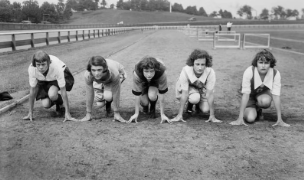 L'équipe américaine d'athlétisme pour les Jeux de Pershing en 1922