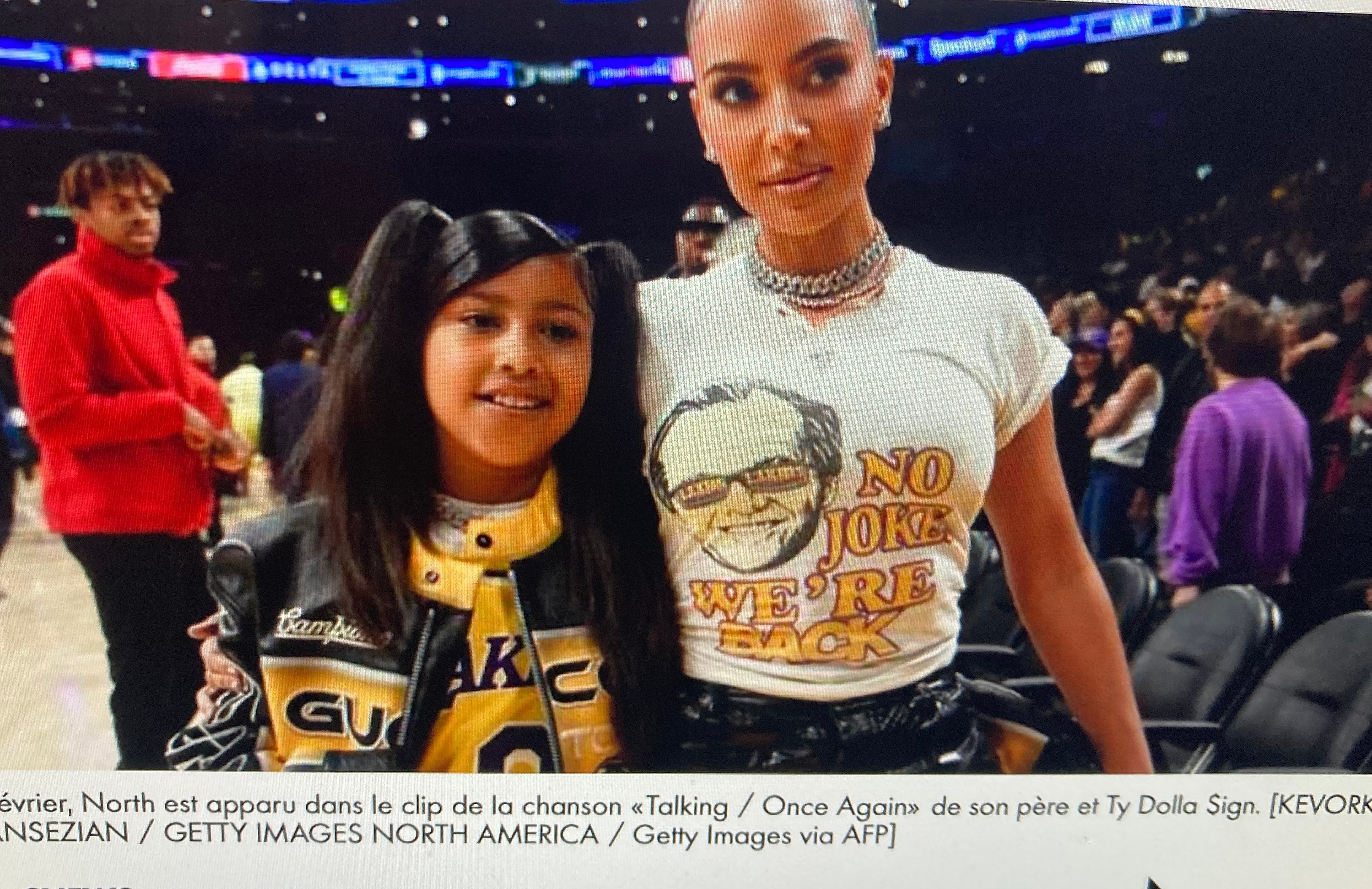 ... avec Kim, sa maman.