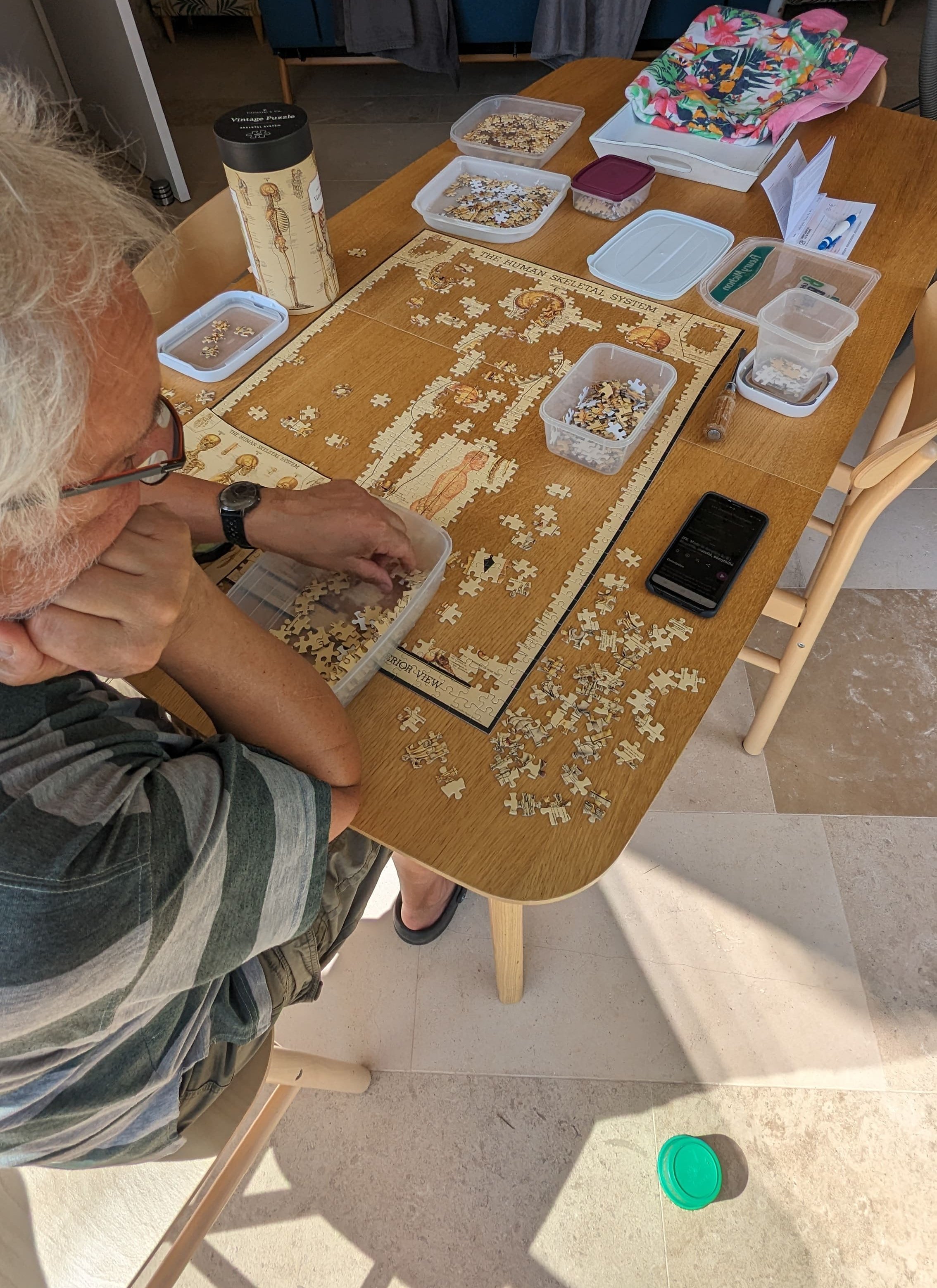Mon père mange un puzzle