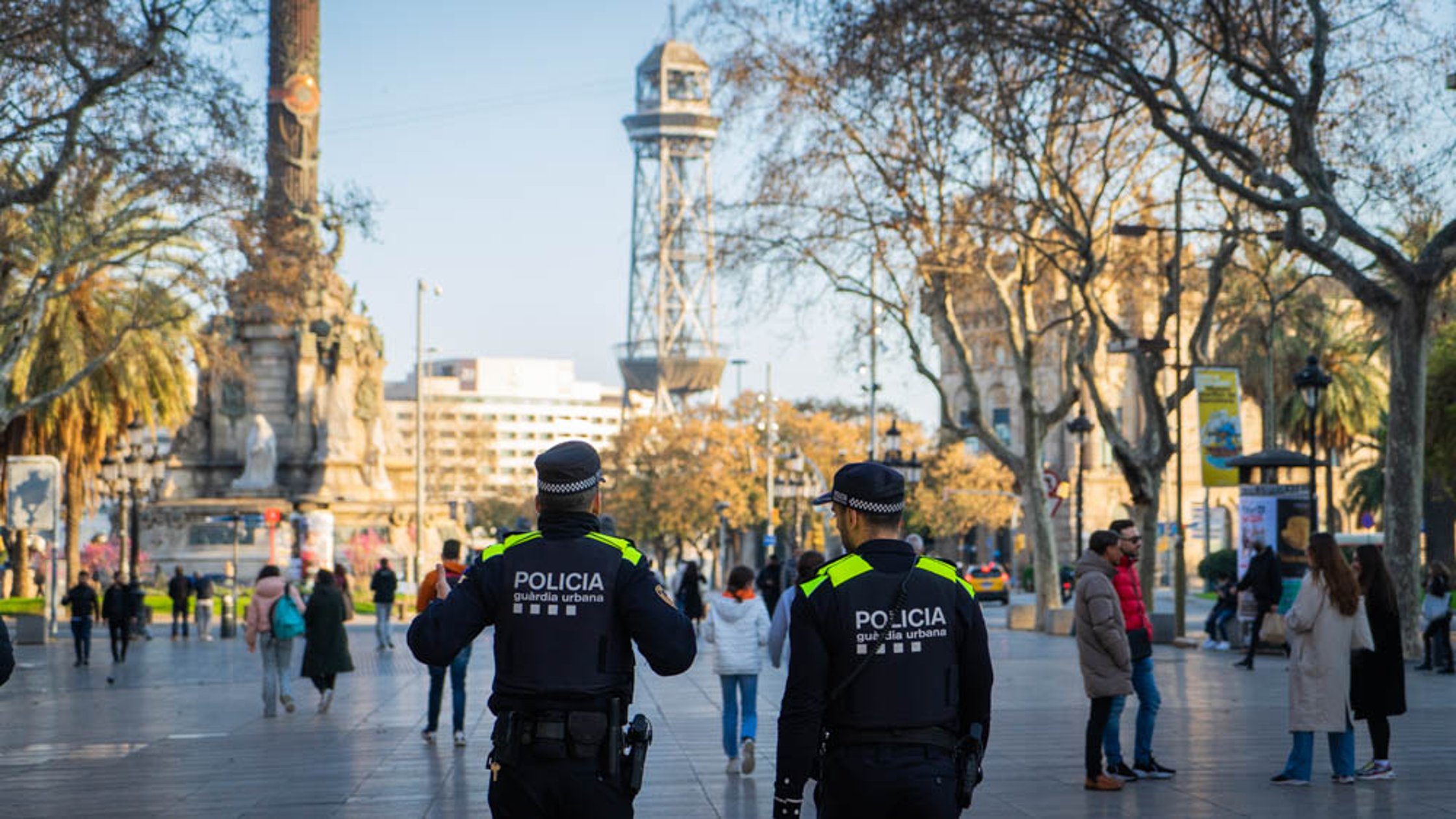 Operativo policial en Barcelona