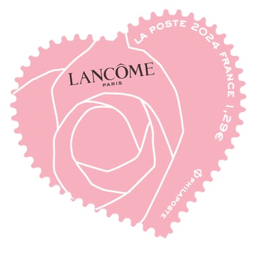 Ce timbre coeur est en vente dès aujourd’hui au Carré d’Encre et à partir du 22 dans tous les bureaux de Poste 