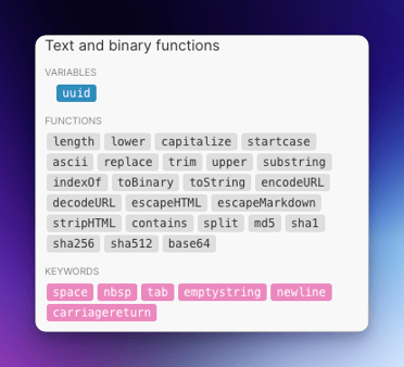 Fonctions de texte sur Make