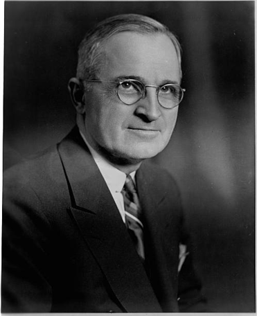 Le 33e président des États-Unis, Harry Truman