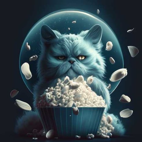 Chat qui pète (dessiné par une intelligence artificielle)