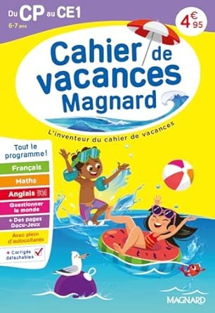 Cahier de vacances, Magnard, 4,95€
