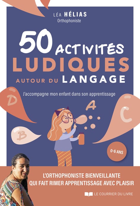 50 activités ludiques autour du langage, Léa Hélias (@jeunemamanextraterrestre), éditions Trédaniel, 17€