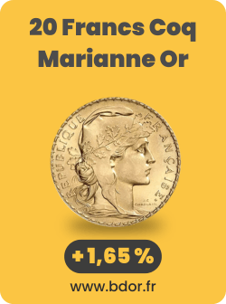 20 Francs Marianne Coq Or Gold