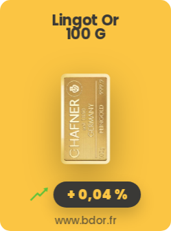 Lingot 100g Or Gold Lingotin
