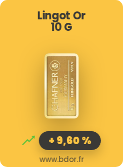  Lingotin Or 10 Grammes Gold