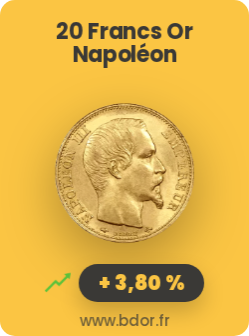 Pièce 20 Francs Napoléon Or Gold