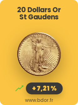 Pièce d’or 20 Dollars St Gaudens Gold
