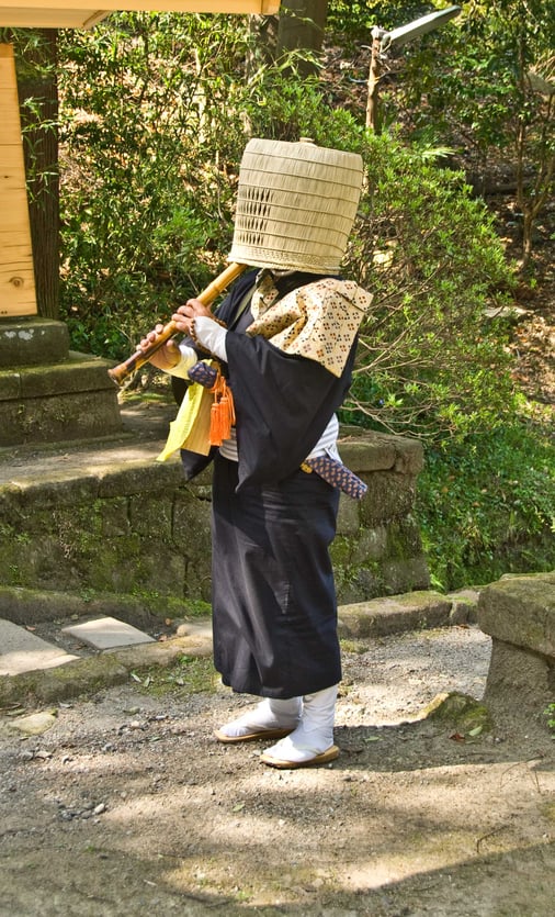 komusō, moine mendiant.