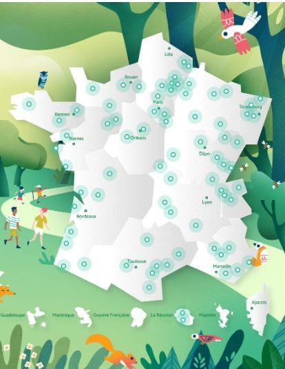 Un aperçu de la carte destination forêt - illustration d'après site internet - DR