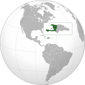 Localisation d'Haïti.